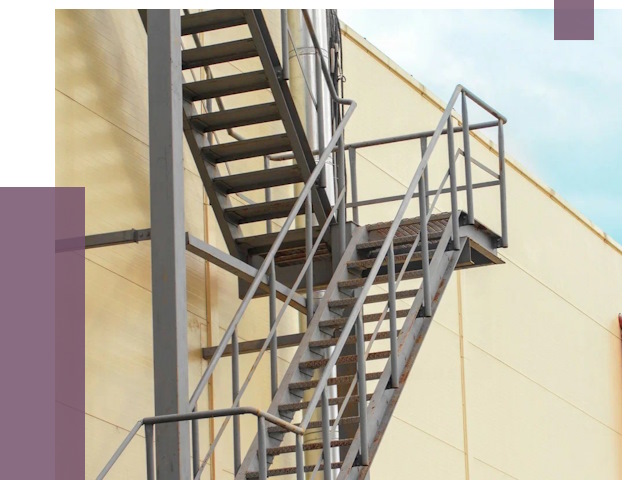 Пожарные лестницы в Уссурийске от 12372 руб. — монтаж и продажа | ПРОЛЁТ-Сср