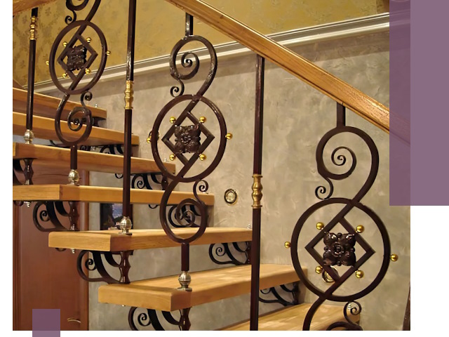 Изготовление кованых лестниц под ключ в Уссурийске