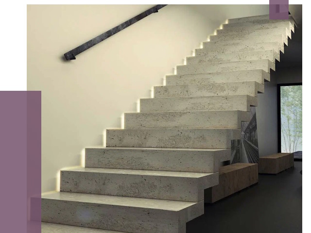 Облицовка бетонных лестниц в Уссурийске от 4640 руб/м2 