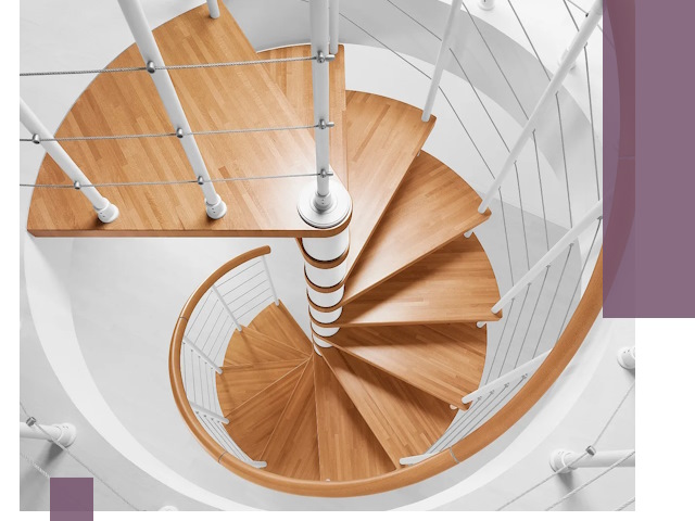 Изготовление винтовых лестниц под ключ в Уссурийске