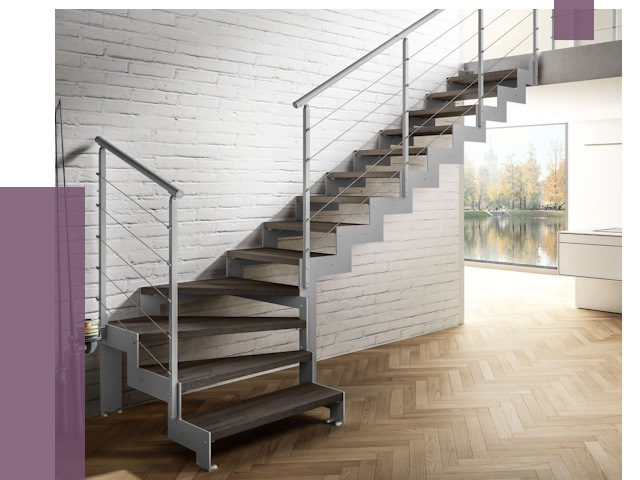 Г-образные лестницы под ключ в Уссурийске от 37374 руб. | ПРОЛЁТ-Сср