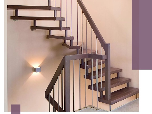 Изготовление лестниц на больцах в Уссурийске под ключ