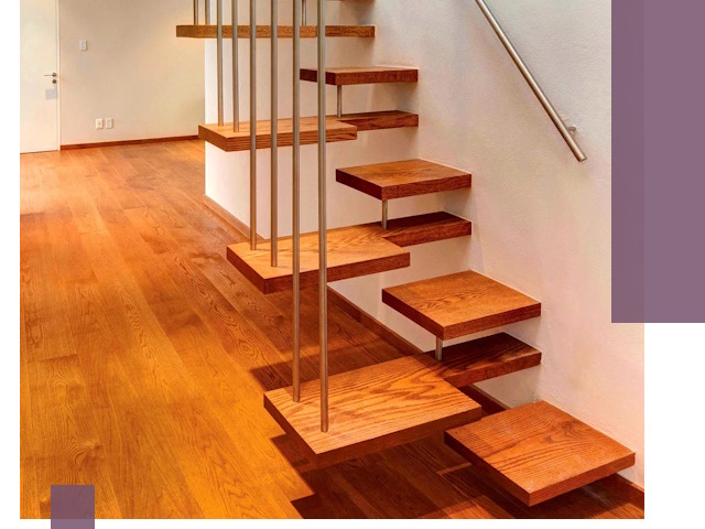 Лестницы «гусиный шаг» на заказ в Уссурийске для узких пространств