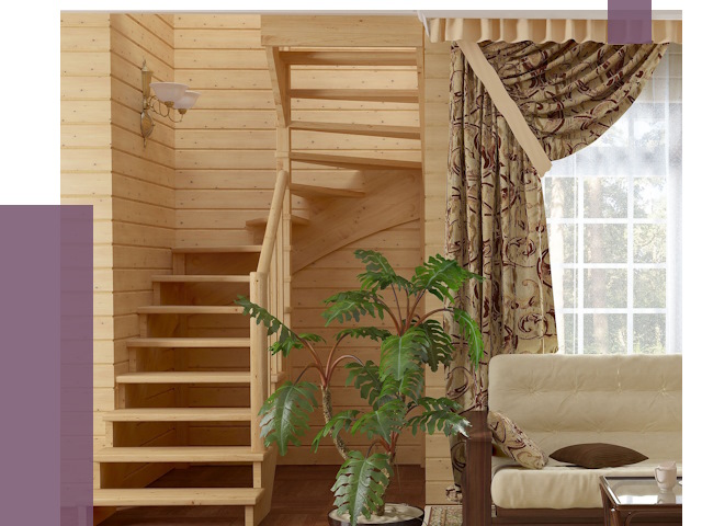 Лестницы для дачи в Уссурийске от 76552 руб.  | ПРОЛЁТ-Сср