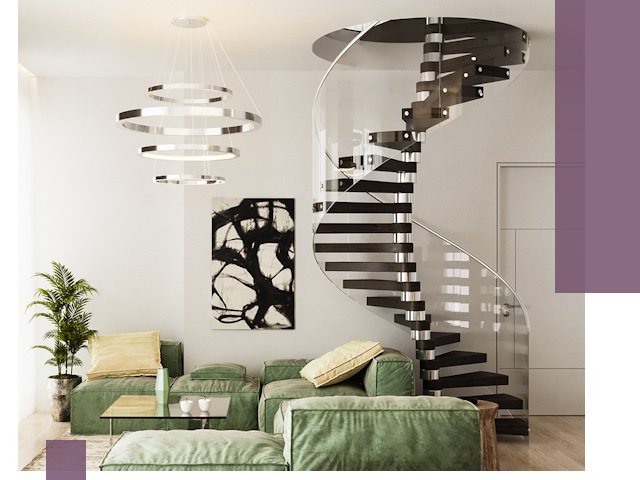 Лестницы для двухуровневой квартиры в Уссурийске — изготовление и монтаж