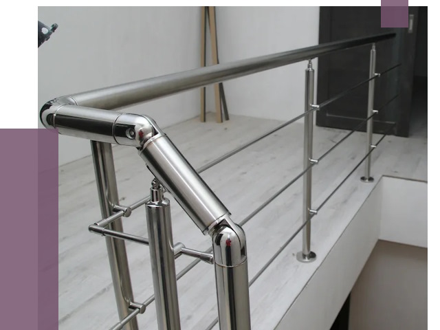 Перила из нержавеющей стали в Уссурийске от 9073 руб. под ключ | ПРОЛЁТ-Сср