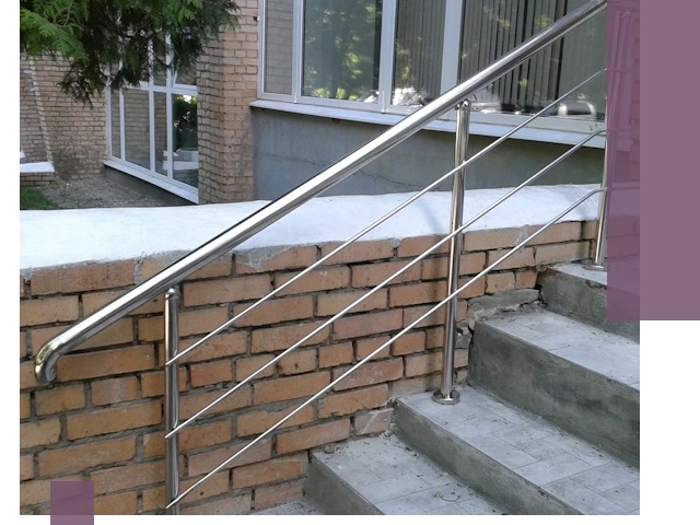 Перила из нержавеющей стали высокого качества в Уссурийске