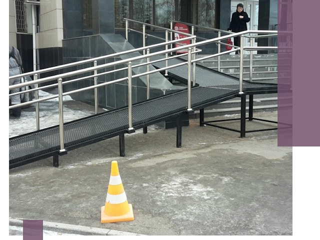 Стационарные пандусы под ключ в Уссурийске — изготовление и монтаж