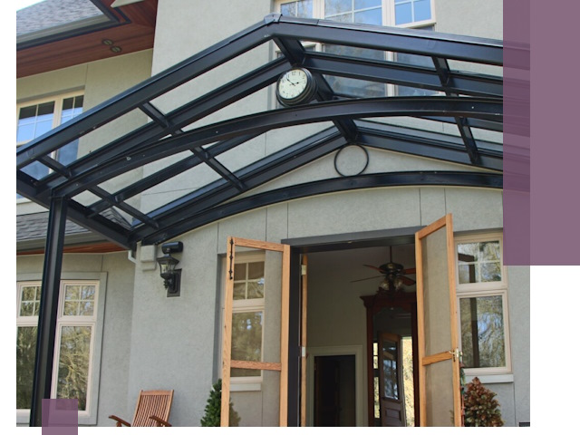 Изготовление и монтаж навесов и козырьков в Уссурийске