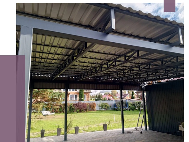 Монтаж навесов в Уссурийске от 7423 руб. — установка навеса | ПРОЛЁТ-Сср