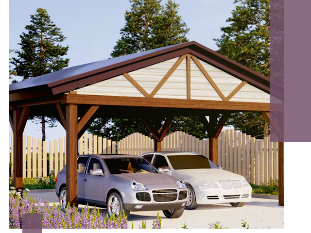 Навесы для автомобиля в Уссурийске — изготовление и монтаж