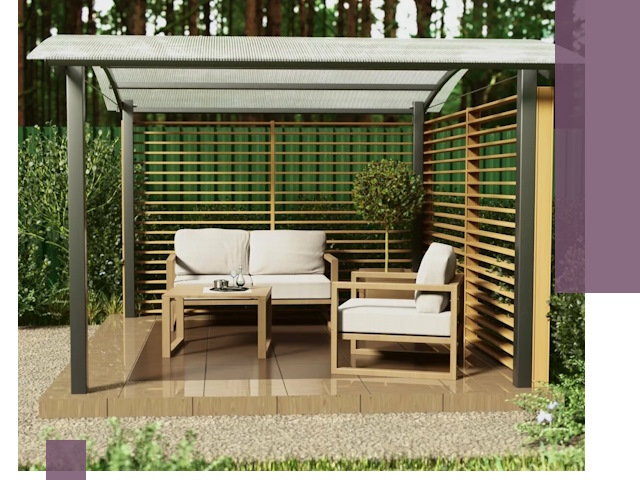 Навесы для дачи в Уссурийске: изготовление, монтаж и демонтаж