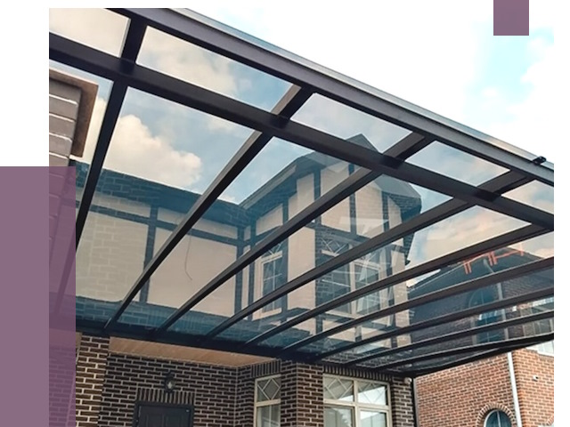 Навесы из поликарбоната в Уссурийске от 8681 руб. под ключ — ПРОЛЁТ-Сср