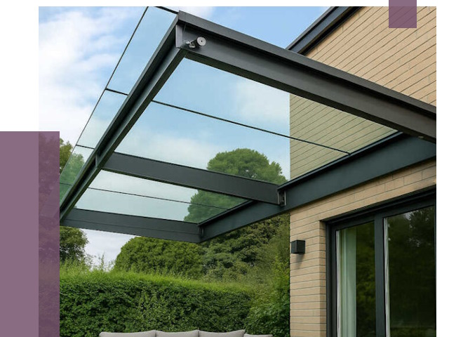 Стеклянные навесы и козырьки в Уссурийске от 12372 руб.