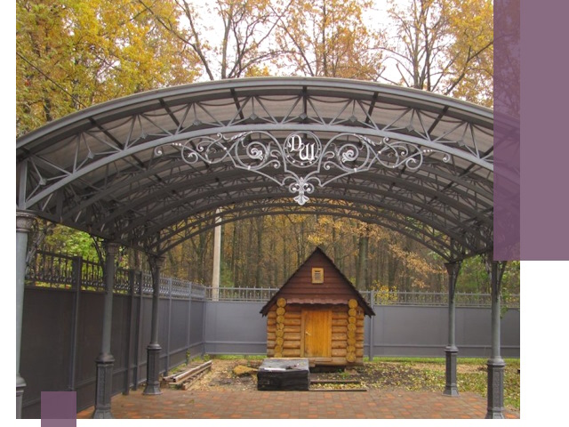 Кованые навесы премиум-класса под заказ в Уссурийске