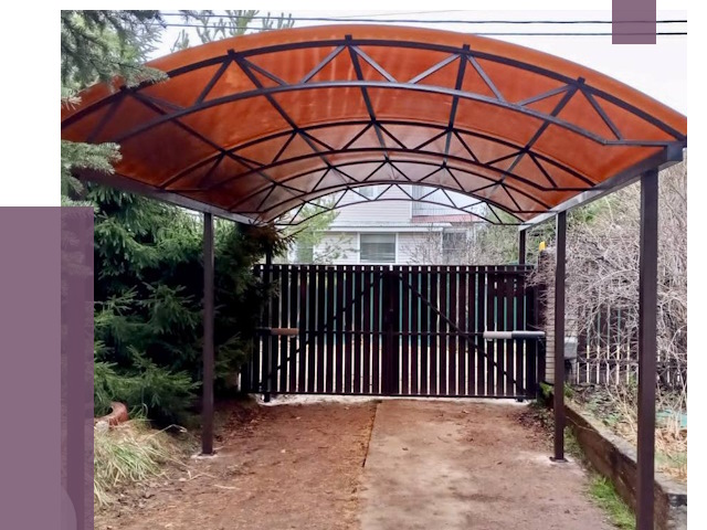 Арочные навесы в Уссурийске от 12836 руб. — изготовление и монтаж | ПРОЛЁТ-Сср