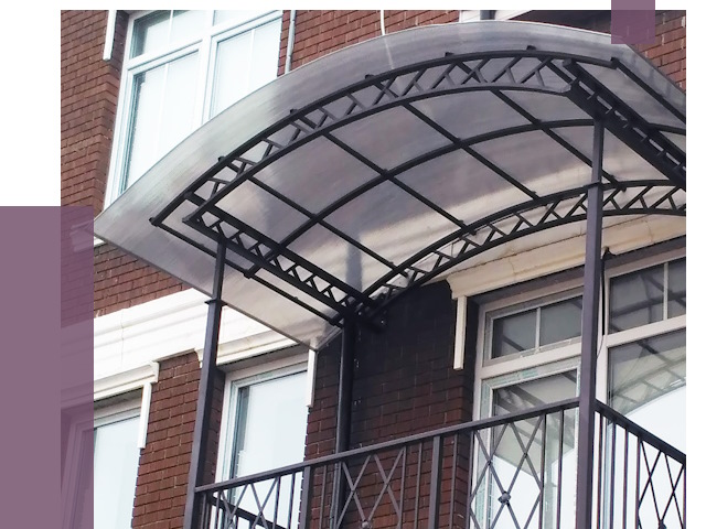 Козырьки над балконом в Уссурийске от 8712 руб.  | ПРОЛЁТ-Сср