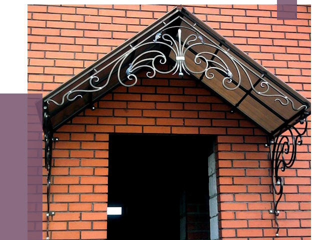 Металлические козырьки в Уссурийске от 10774 руб. 