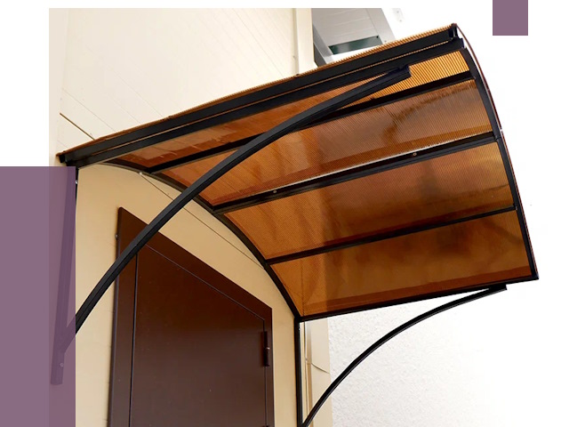 Недорогие козырьки в Уссурийске от 7650 руб.  | ПРОЛЁТ-Сср