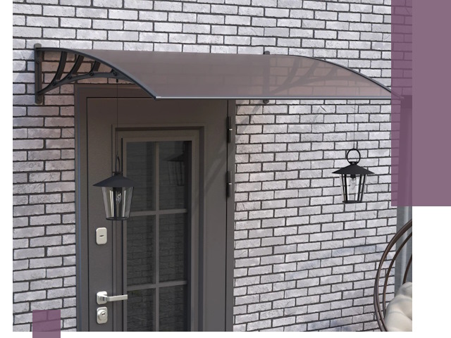 Недорогие козырьки и навесы под ключ в Уссурийске