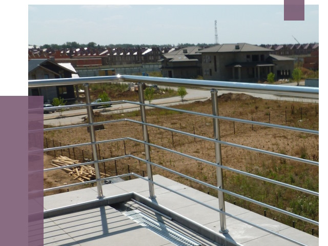 Парапеты из нержавеющей стали в Уссурийске от 8042 руб. за м² | ПРОЛЁТ-Сср