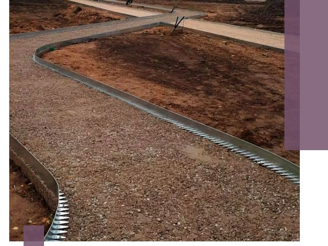 Металлические бордюры под ключ в Уссурийске — изготовление и монтаж