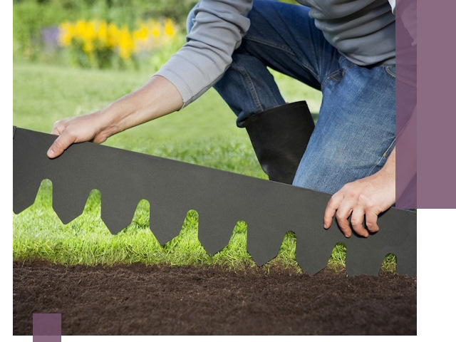 Металлические бордюры для газона в Уссурийске — изготовление и монтаж