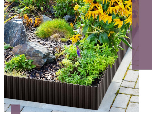 Металлические бордюры для клумб в Уссурийске — производство и монтаж