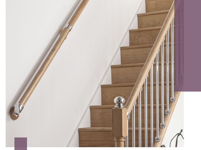 Пристенные поручни из стали и нержавейки под монтаж в Уссурийске